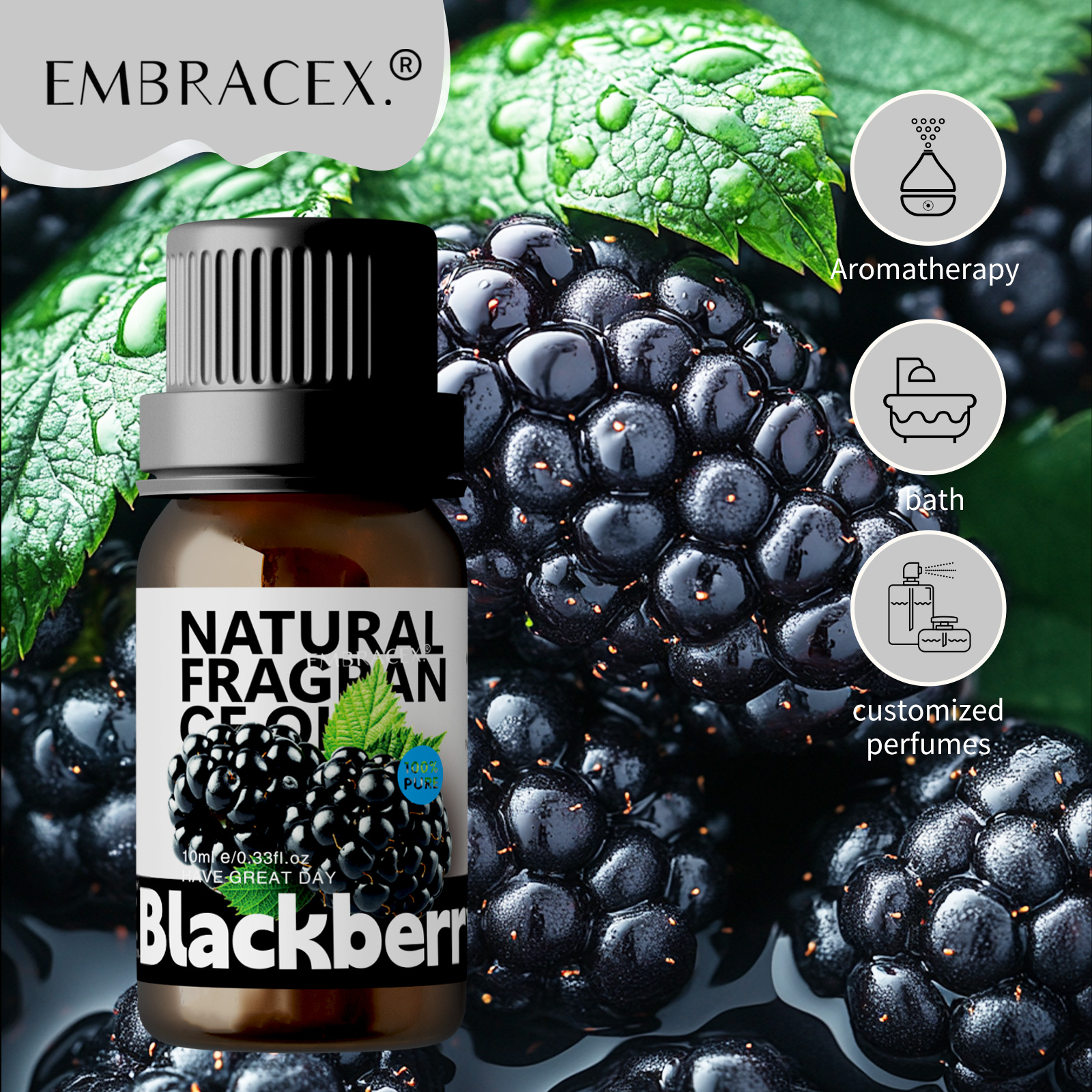 Soap Making Gifts - 10ml Blackberry Essential Oils Blackberry women's