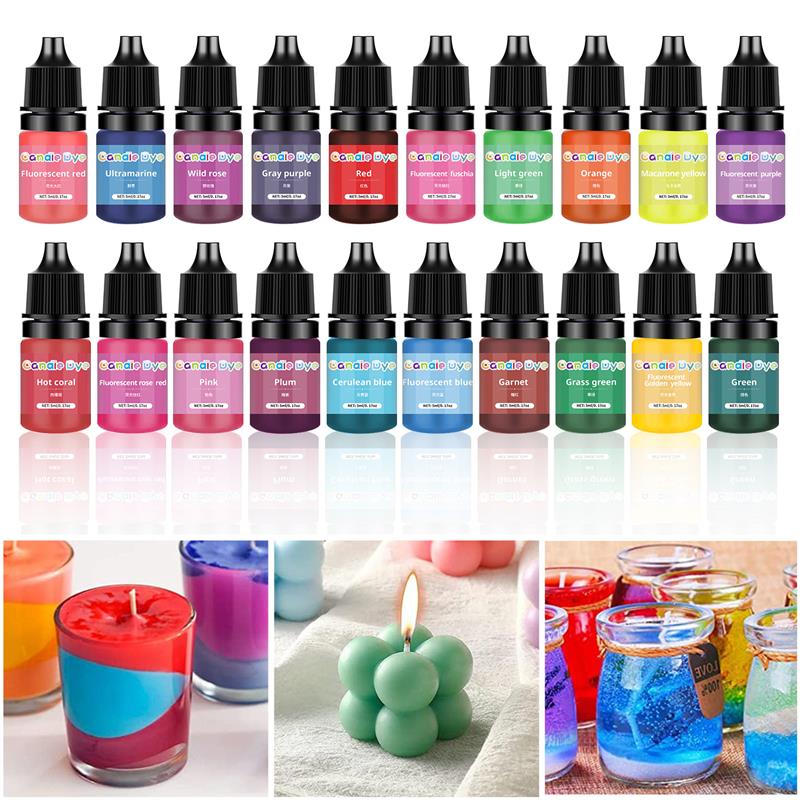 Soap Making Raw Material - 5ml/Bottle Candle Dye Pigments Non-Toxic Candle