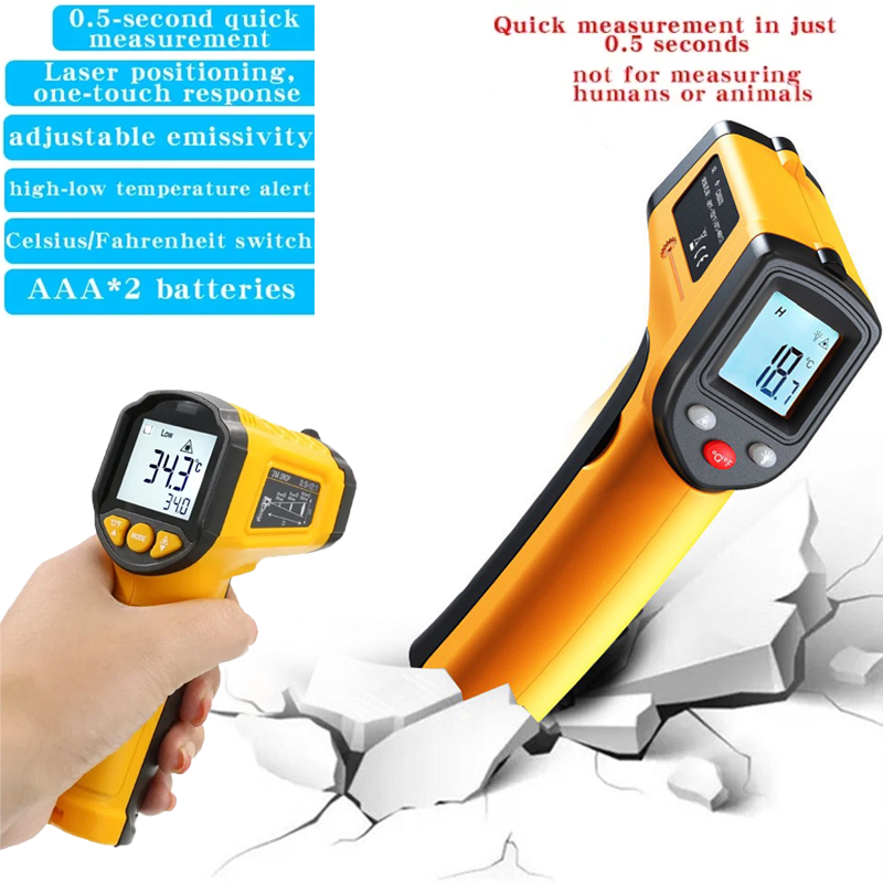 Soap Making Thermometer - TS380 Infrared Non-Contact Thermometer Handheld Industrial