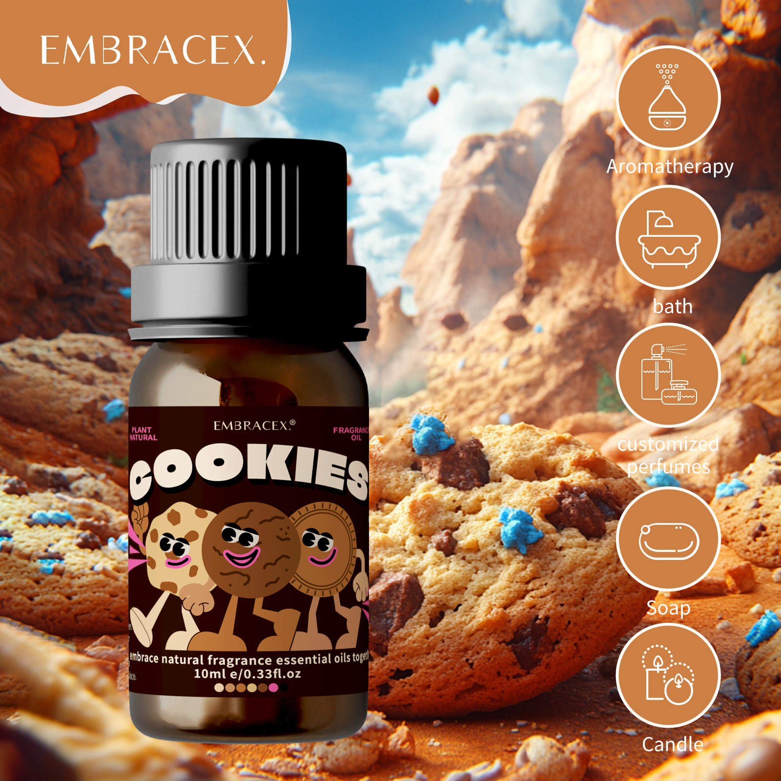 Soap Making Fragrance Oil - 10ml Cookies Perfume Cookies Fragrance Essential