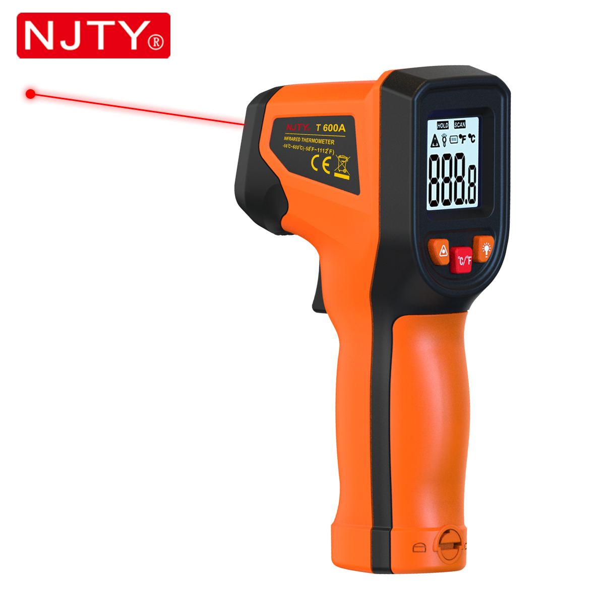 Soap Making Thermometer - NJTY T600 T600A Digital Infrared Thermometer