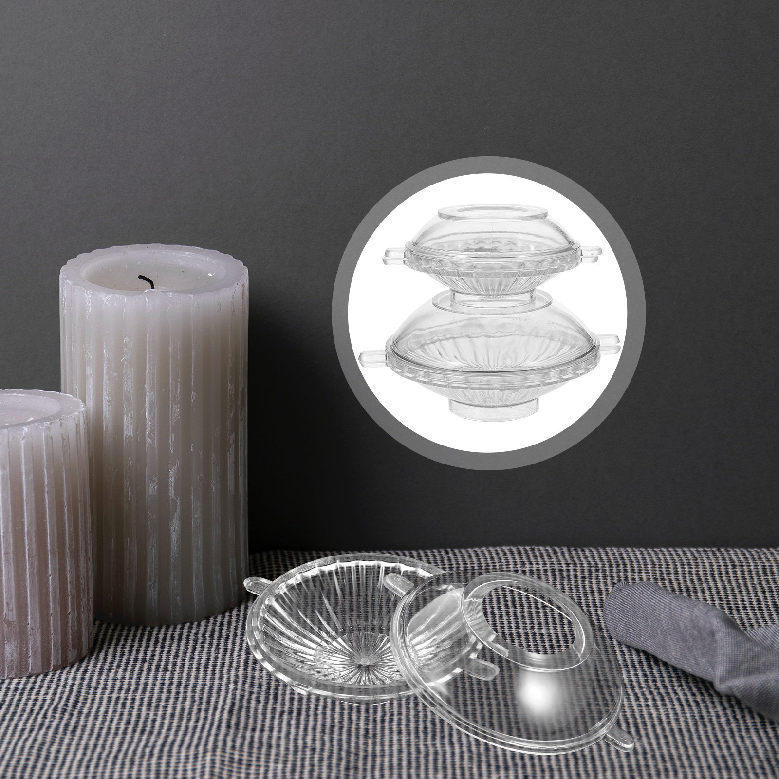 Soap Making Homemade - 2Pcs Plastic Floating DIY Mold Making