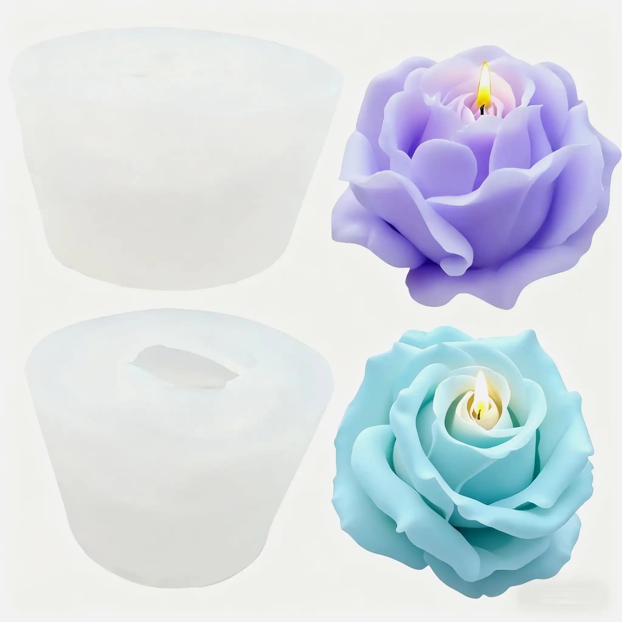 2-Piece Romantic 3D Rose Silic – Soap Making Scents Bewertung und Preis