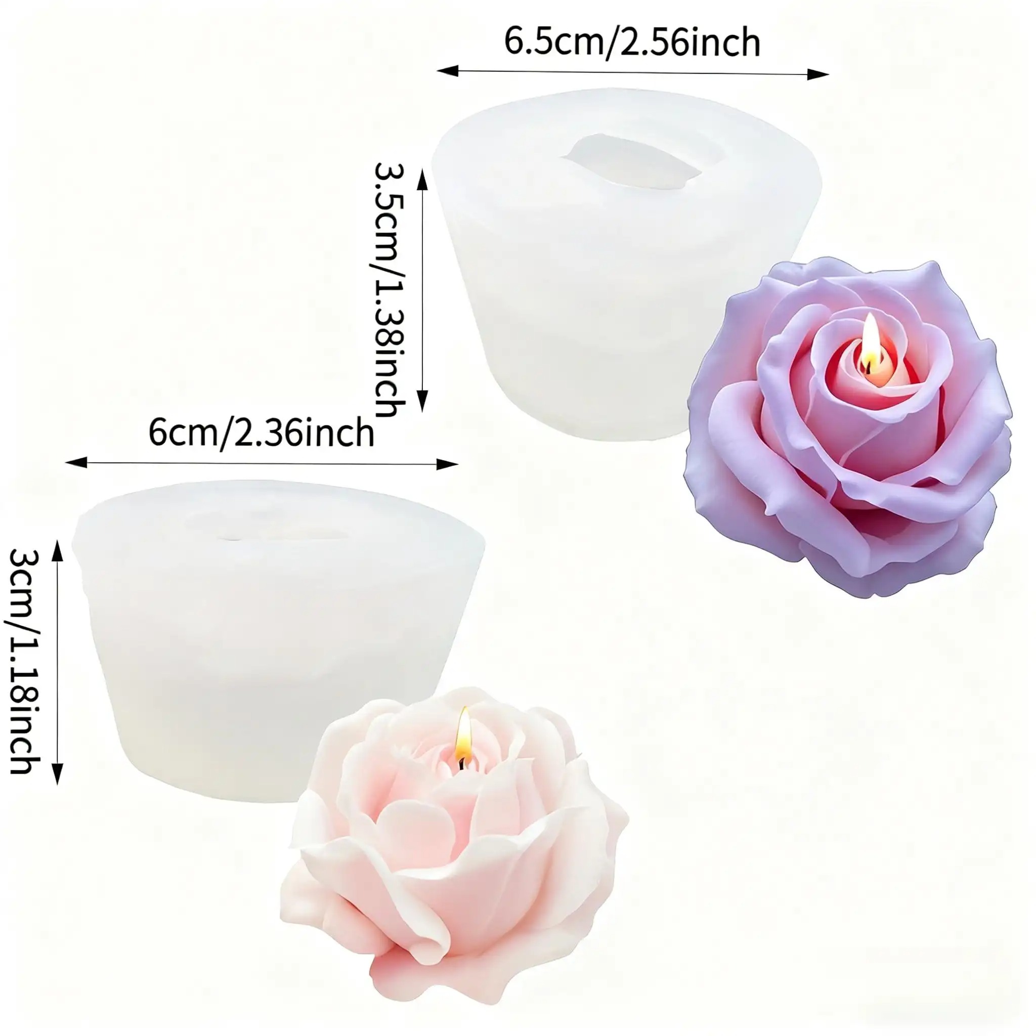 2-Piece Romantic 3D Rose Silic – Soap Making Scents Bewertung und Preis