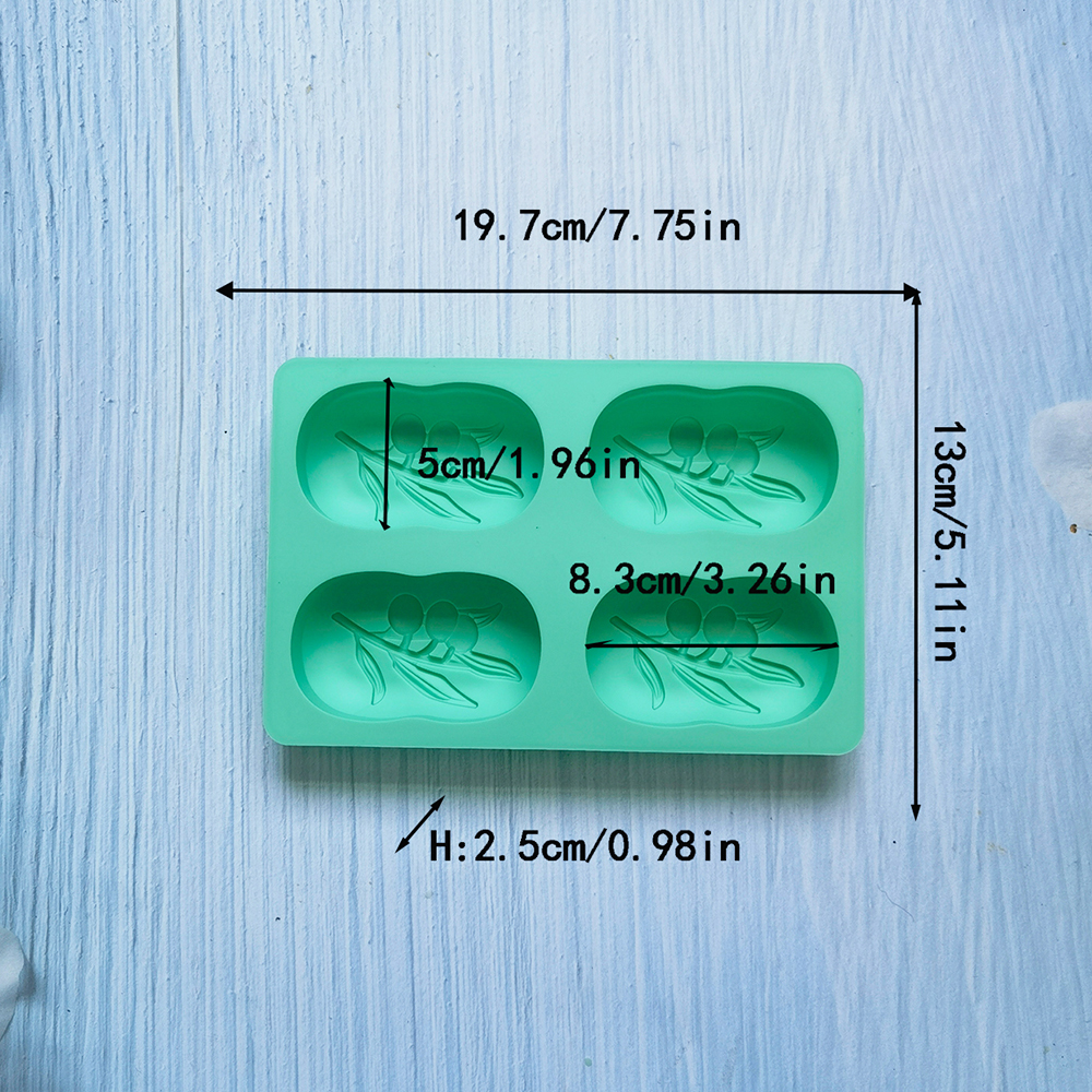 4 Cavities Oval Olive Tree Sil – Soap Making Things Bewertung und Preis