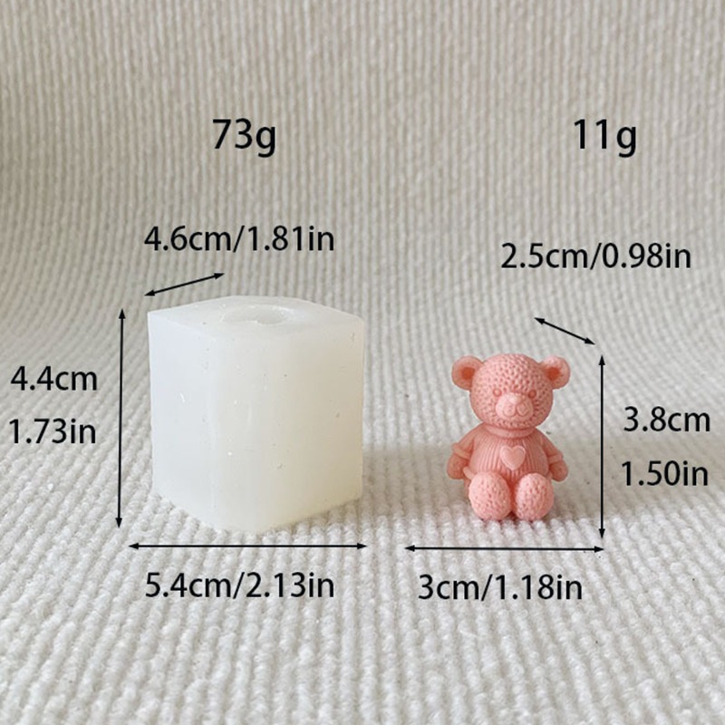 Mini Love Bear Candle Silicone – Soap Making Things Bewertung und Preis