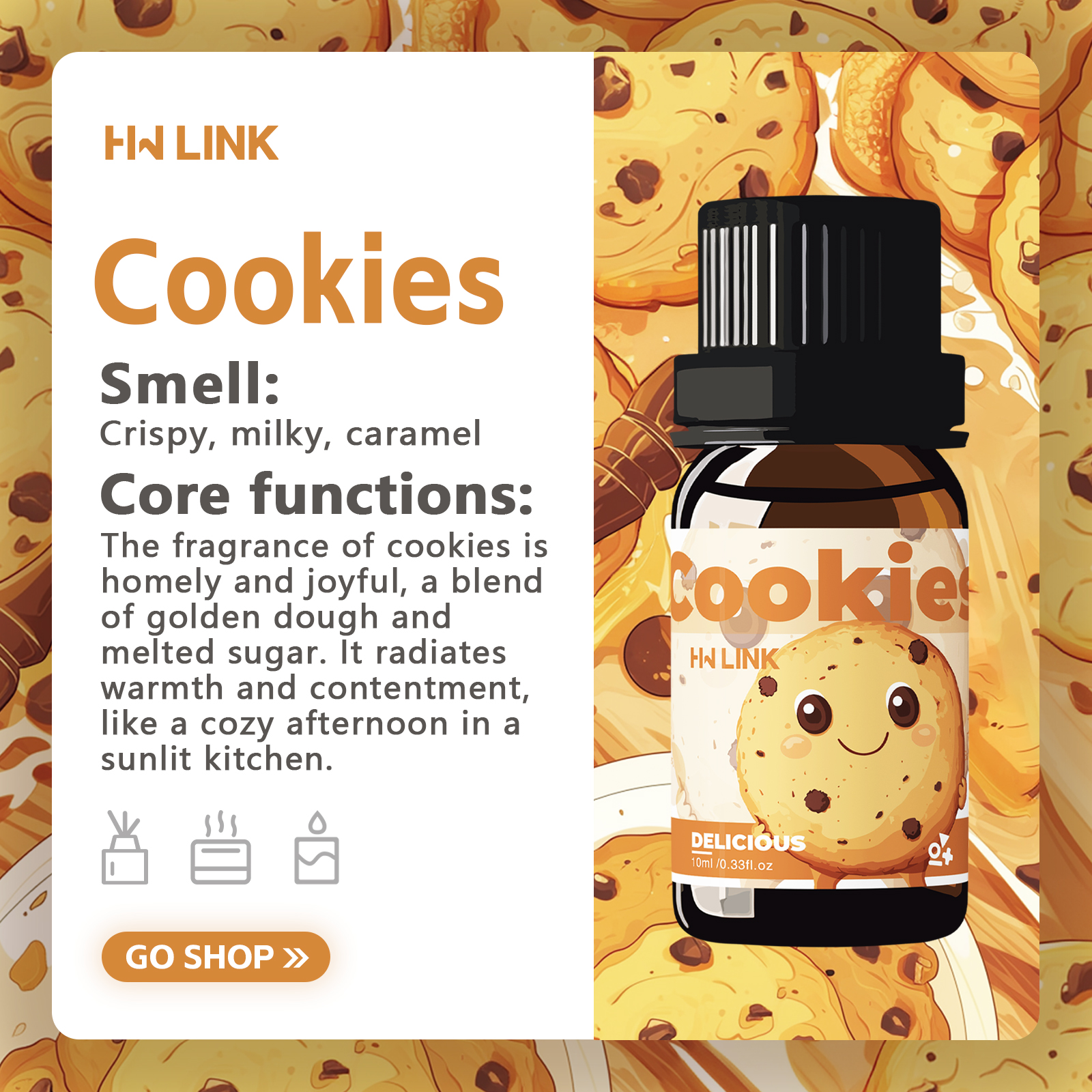 10ml Cookies Essential Oils Pe – Soap Making Fragrance Oil Bewertung und Preis