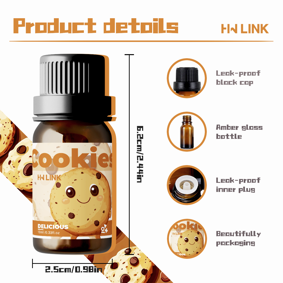 10ml Cookies Essential Oils Pe – Soap Making Fragrance Oil Bewertung und Preis