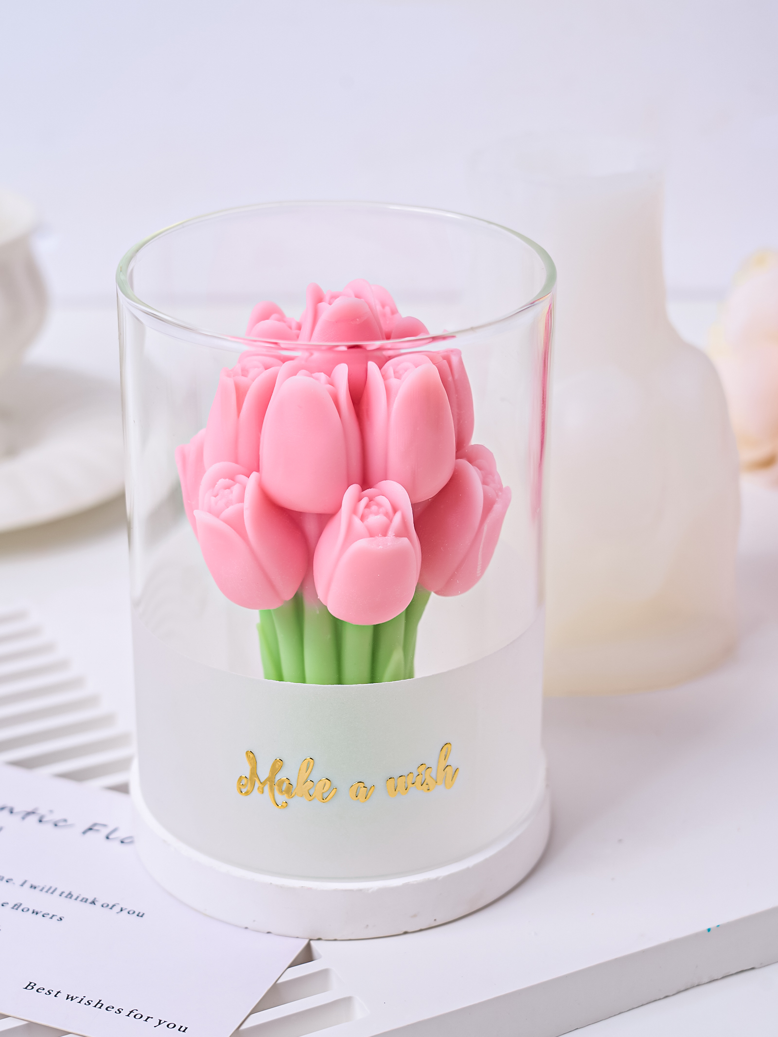 3D Tulip Bouquet Aroma Candle  – Soap Making Scents Bewertung und Preis