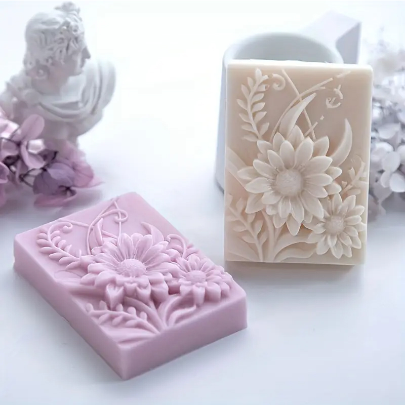 3D Flower Square Soap Silicone – Soap Making Scents Bewertung und Preis