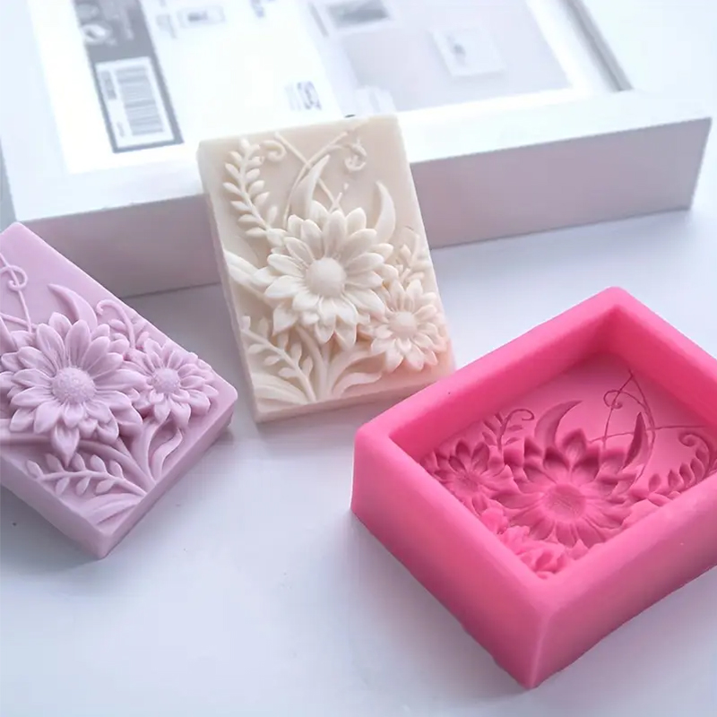 3D Flower Square Soap Silicone – Soap Making Scents Bewertung und Preis