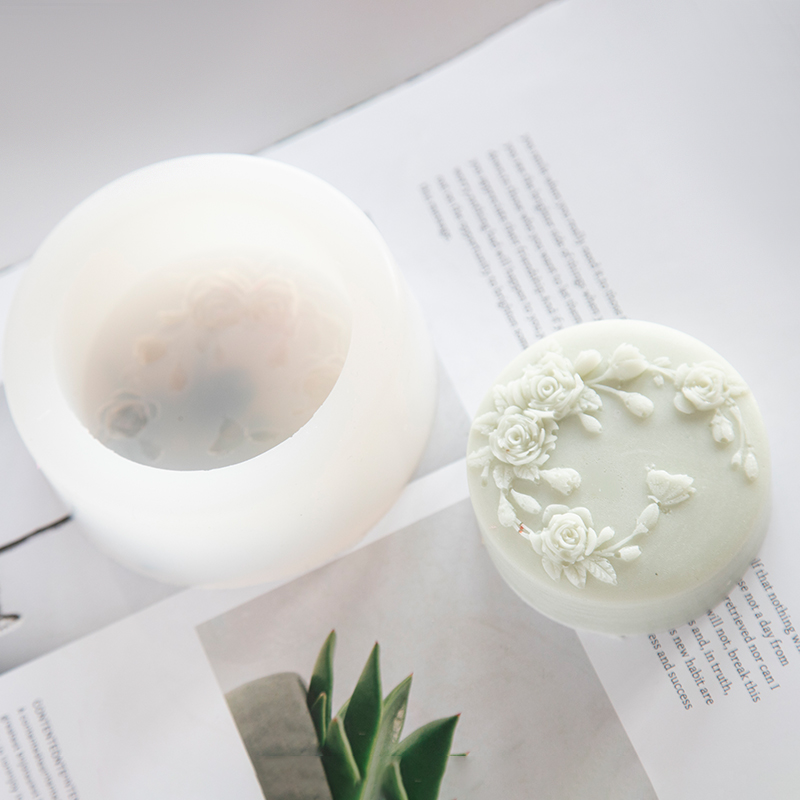 Round Shape Rose Flower Handma – Soap Making Scents Bewertung und Preis