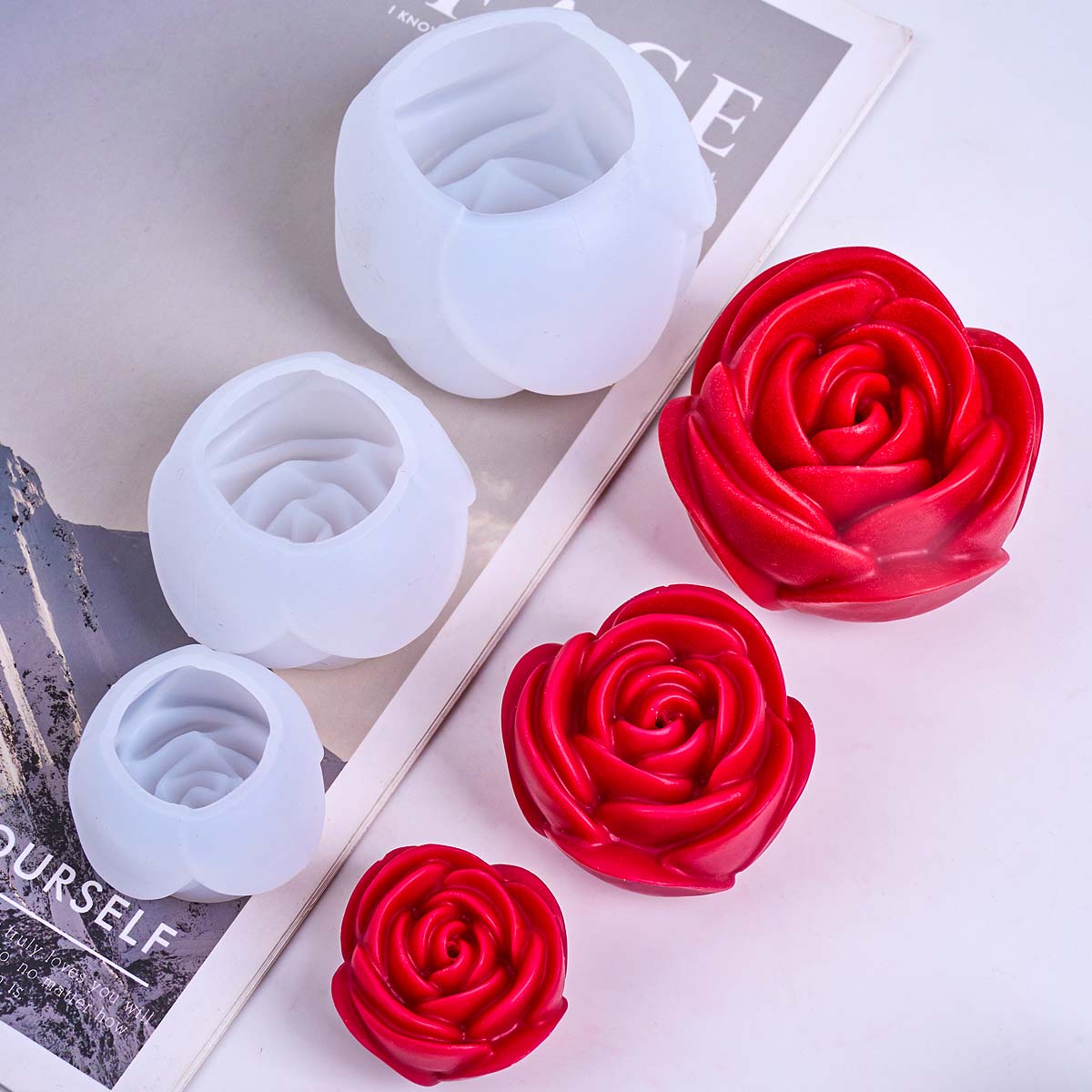 3D Flower Shape Silicone Candl – Soap Making Scents Bewertung und Preis