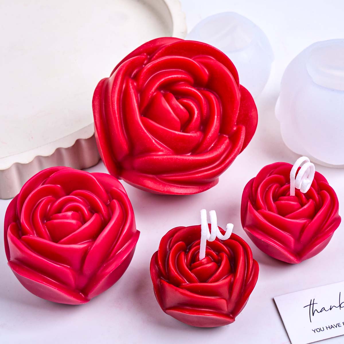 3D Flower Shape Silicone Candl – Soap Making Scents Bewertung und Preis