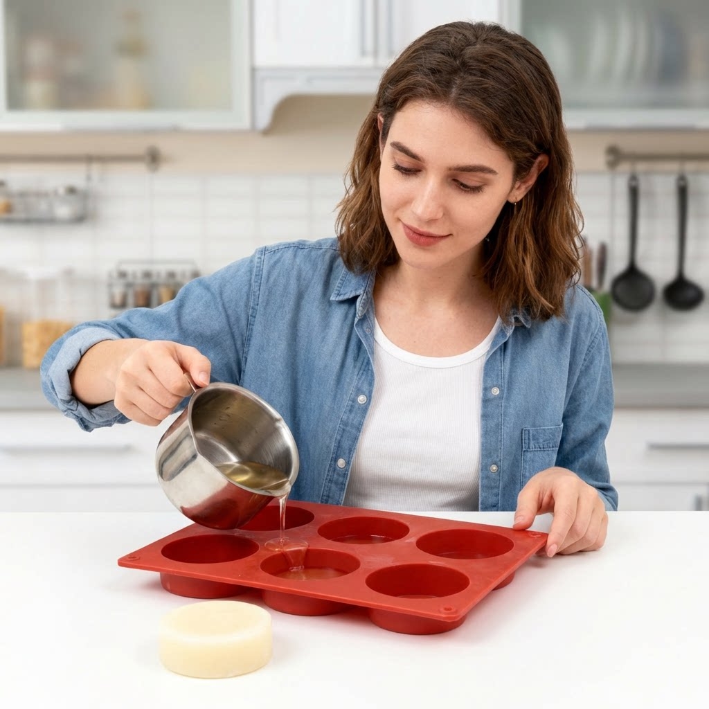 Round Silicone Soap Mold DIY H – Soap Making Things Bewertung und Preis